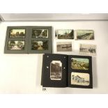 TWO POSTCARD ALBUMS AND LOOSE POSTCARDS - MAINLY BRIGHTON SCENES
