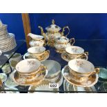 A JOHANN FELTMANN VENEZIA PATTERN 11 PIECE TEASET