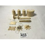 VICTORIAN IVORY SEWING KIT