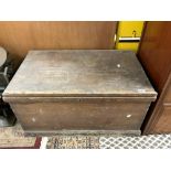 A LARGE LATE VICTORIAN PINE TOOL CHEST, 92 X 54 X 38CMS