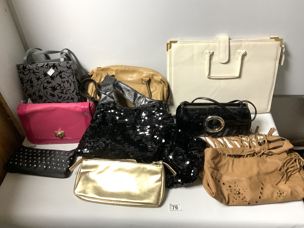 A QUANTITY OF HANDBAGS