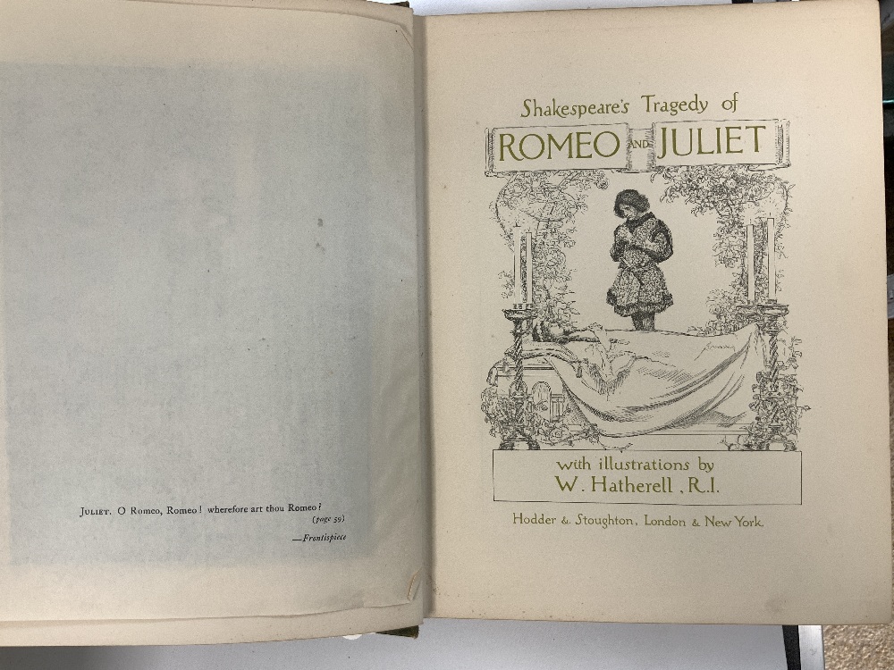 ONE VOLUME 'ROMEO & JULIET' ILLUSTRATED BY W. HATHERILL AND FOUR VOLUMES OF 'KING ALBERTS BOOK' - Image 5 of 5