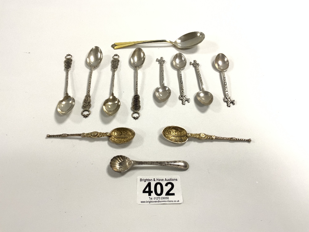 MIXED SILVER/WHITE METAL SPOONS - Image 2 of 6