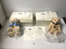 A STEIFF DIAMOND JUBILEE TEDDY BEAR, 27CMS - EAN663659, ANOTHER GEORGE - TE STEIFF ROYAL BABY BEAR -