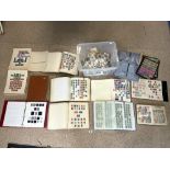 NINE STAMP ALBUMS - GREAT BRITAIN AND COMMONWEALTH AND MORE, PLUS LOOSE STAMPS