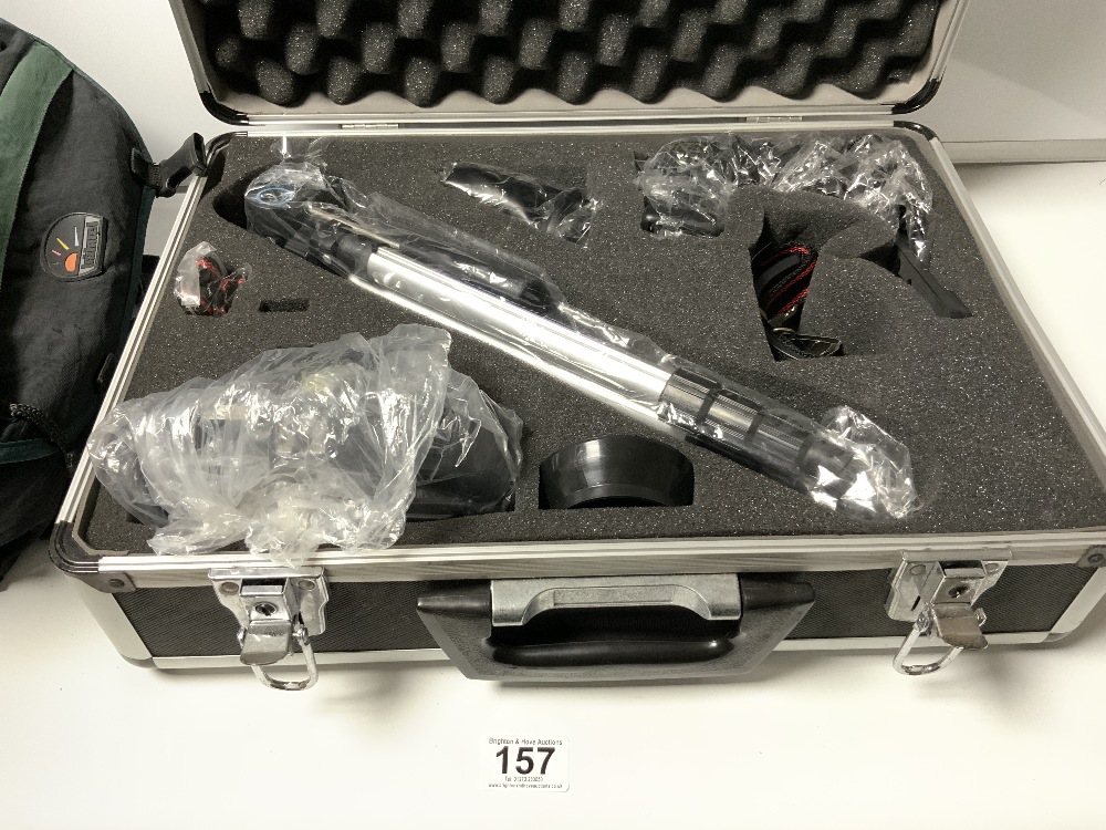 A TAMASHI CAMERA AND EQUIPMENT IN A FITTED CASE, AND A CANON VIDEO CAMERA IN CASE - Image 4 of 5