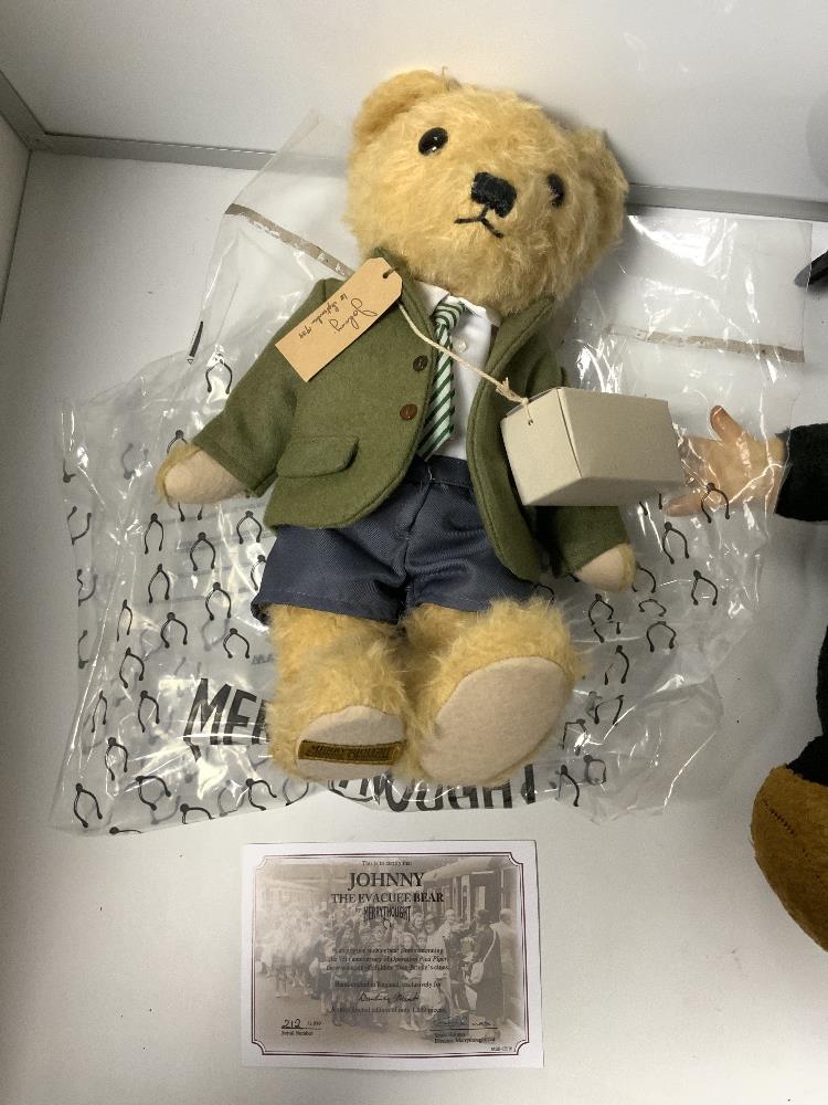 A 'HELP FOR HEROES' SOLDIER BEAR BY MERRYTHOUGHT, ANOTHER 'JOHNNY' THE EVACUEE BEAR' AND TWO - Image 2 of 7
