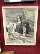 CECIL LESLIE '50 SIGNED OIL ON CANVAS OF STILL LIFE STUDY, 54 X 66CMS