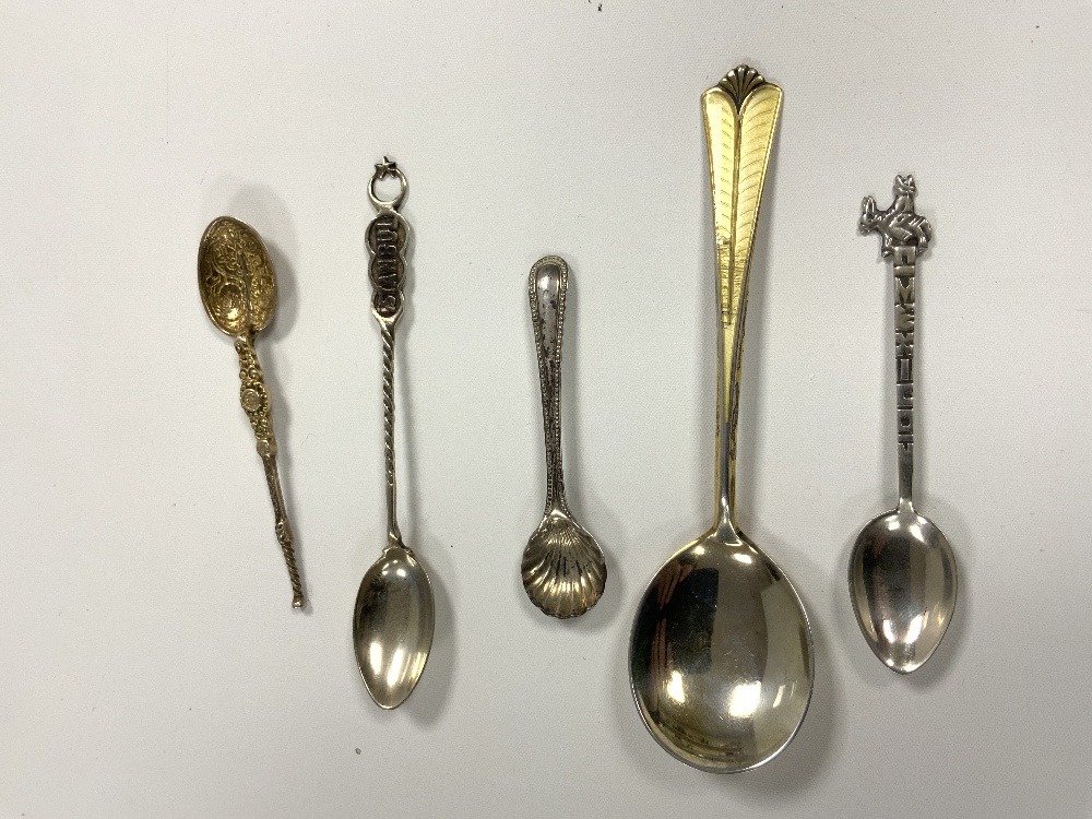 MIXED SILVER/WHITE METAL SPOONS - Image 3 of 6