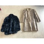 TWO FUR COATS