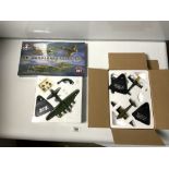 SCALE MODELS IN BOXES OF A B-17F BOMBER MEMPHIS BELLE AND A SUPERMARINE SPITFIRE MK1, ANOTHER OF