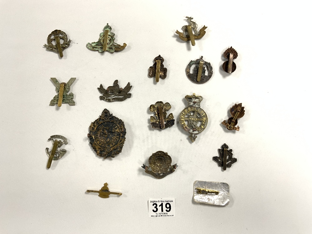 FIFTEEN MILITARY CUP BADGES AND A ROYAL CORPS BROOCH - Image 6 of 10