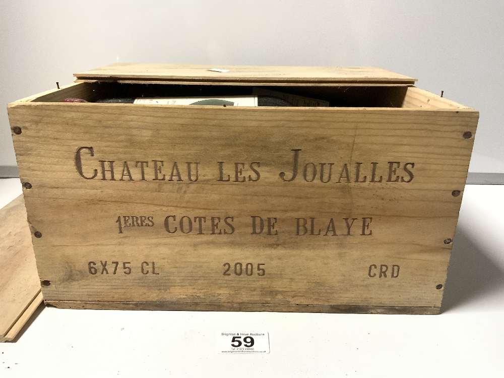 2005 CHATEAU LES JOUALLES - PREMIERES COTES DE BLAYNE (SIX BOTTLES) - Image 2 of 4