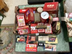 QUANTITY OF VINTAGE AND LATER OXO TINS