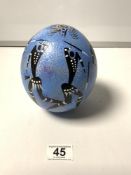 AFRICAN PAINTED OSTRICH EGG