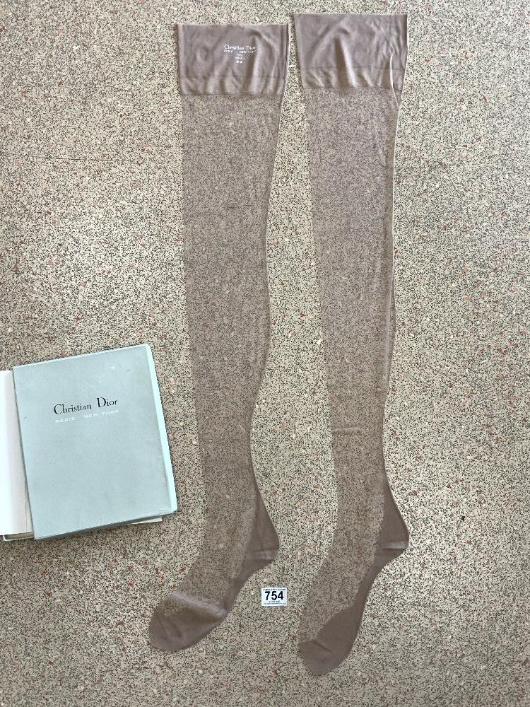 CHRISTIAN DIOR - SILK STOCKINGS, BRAND NEW IN ORIGINAL BOX - Image 2 of 5