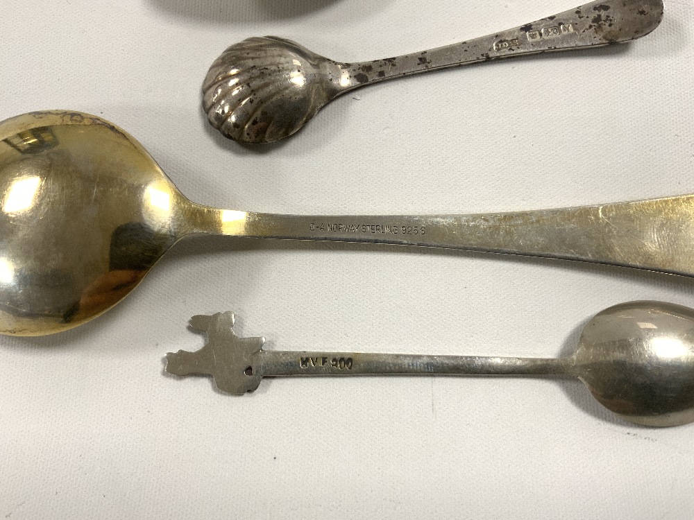 MIXED SILVER/WHITE METAL SPOONS - Image 4 of 6