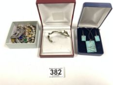 SILVER AND MIXED COSTUME JEWELLERY