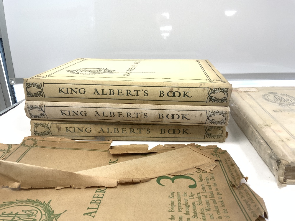 ONE VOLUME 'ROMEO & JULIET' ILLUSTRATED BY W. HATHERILL AND FOUR VOLUMES OF 'KING ALBERTS BOOK'