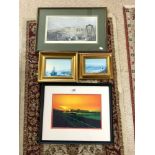 FOUR FRAMED PRINTS - VIEWS OF BRIGHTON, 37 X 25CMS