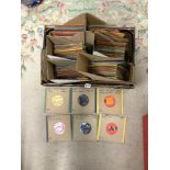 A QUANTITY OF 45RPM RECORDS - INCLUDES GILBERT O'SULLIVAN, NIEL YOUNG, ANDY WILLIAMS ETC