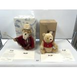 STEIFF TEDDY BEAR -SAINT NICHOLAS, OLD GOLD, 28CMS LTD EDITION 00955 OF 2008 PIECES WORLDWIDE, AND