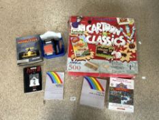 A COMMODORE AMIGA 500 GAMES CONSOLE AND GAMES AND ACCESSORIES