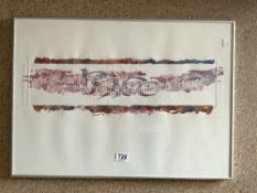 A COLLAGE OF VERSE - SIGNED JB DEVEREUX, 64 X 20CMS