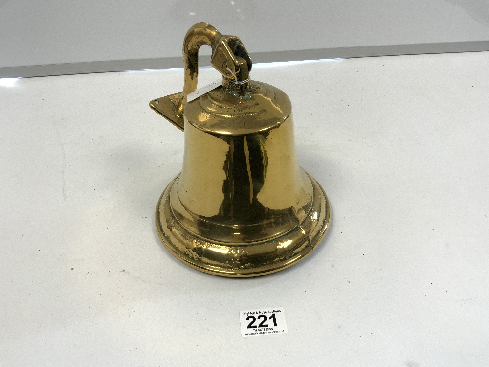 A POLISHED BRASS SHIPS BELL