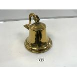 A POLISHED BRASS SHIPS BELL