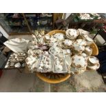 OLD COUNTRY ROSES DINNER WARE INCLUDING MEAT PLATES, CAKE STANDS, TUREENS, COFFEE POTS,