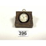 ACIER GARANTI LADIES POCKET WATCH , A WOODEN POCKET WATCH STAND