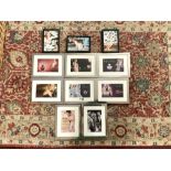 ELEVEN FRAMED KYLIE MINOGUE PHOTOGRAPHS