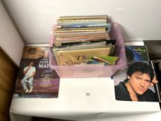 A QUANTITY OF 33 AND 45RPM RECORDS INCLUDES - LEO SAYER, NEIL DIAMOND AND MANY MORE