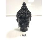 A 20TH CENTURY COMPOSIT BUST OF BUDDHAS HEAD