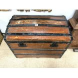 VICTORIAN PINE DOME TOP CHEST