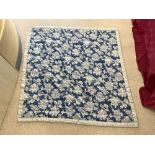 VINTAGE DORMA BEDSPREAD BLUE AND GREY, 190 X 194CMS