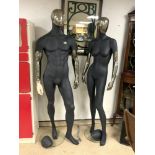 MALE AND FEMALE MANNEQUINS WITH CHANGEABLE FACES