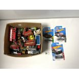 MATCHBOX TOY BASES, HOTWHEELS, DINKY TRACTOR RAKE, AND OTHER TOYS