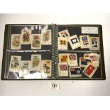 ALBUM OF SILK CIGARETTE CARDS, MAINLY KENSITAS AND PHILLIPS 1930/40 FLAGS, REGIMENTS ETC