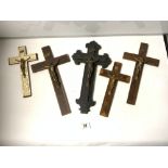 FIVE CRUCIFIXES