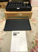 A SONY (MX-650) SIX CHANNEL STEREO MICROPHONE MIXER SERIAL NO 10385