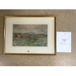 JOHN BLAKE MACDONALD (1829-1901) SCOTLAND WATERCOLOUR HIGHLAND SCENE SIGNED FRAME AND GLAZED, 77 X