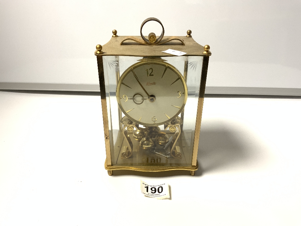 A KUNDO 400 DAY CLOCK, MADE IN GERMANY, IN THE ORIGINAL CARDBOARD BOX