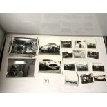 ORIGINAL BLACK AND WHITE PHOTOGRAPHS OF RACING CARS, INCLUDES JACKIE STEWART, BRIAN MILLS IN