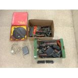 TWO BOXES OF TRIANG TRAIN SET, ENGINE TENDER, PULLMAN COACHES, OO GAUGE AND MORE