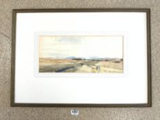 JAMES MCBEY (1883-1959) SCOTLAND WATERCOLOUR SIGNED AND DATED 1931 FRAMED 74 X 52CMS