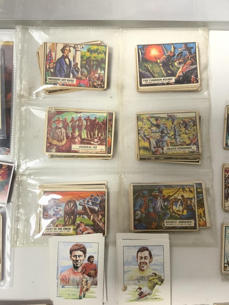 A QUANTITY OF 1960S/70S CHEWING GUM CARDS INCLUDES - 5 BEATLES CARDS, THE MONKEES, CIVIL WAR, ACTORS - Image 7 of 14