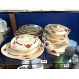 A 24 PIECE ROYAL STAFFORDSHIRE DINNER SERVICE