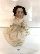 HEUBACH - KOPPELSDORF BISQUE HEADED DOLL (NO 300-8) WITH COMPOSITION BODY, 52CMS